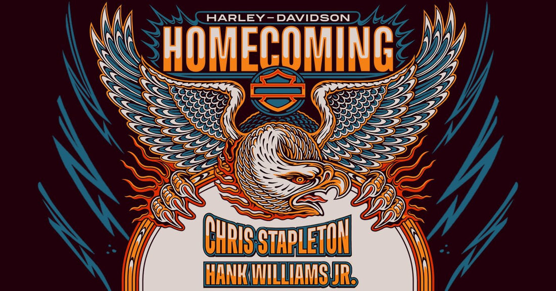 Chris Stapleton and Hank Jr are bringing serious country heat to the Harley-Davidson Homecoming Festival