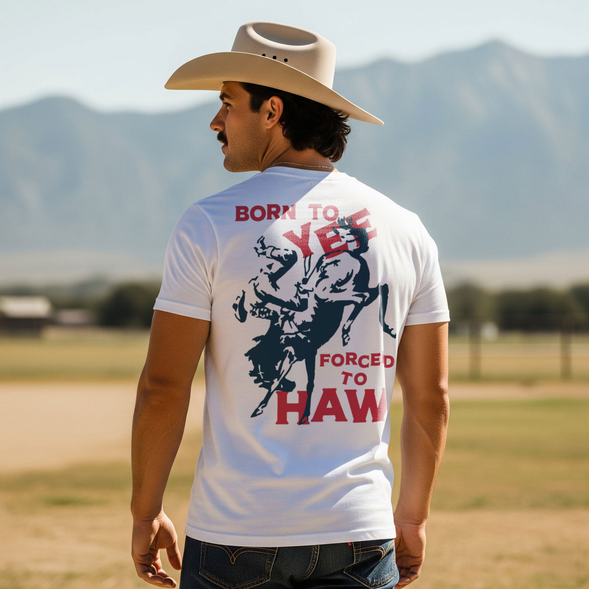 Born To Yee Forced to Haw Men's Tee